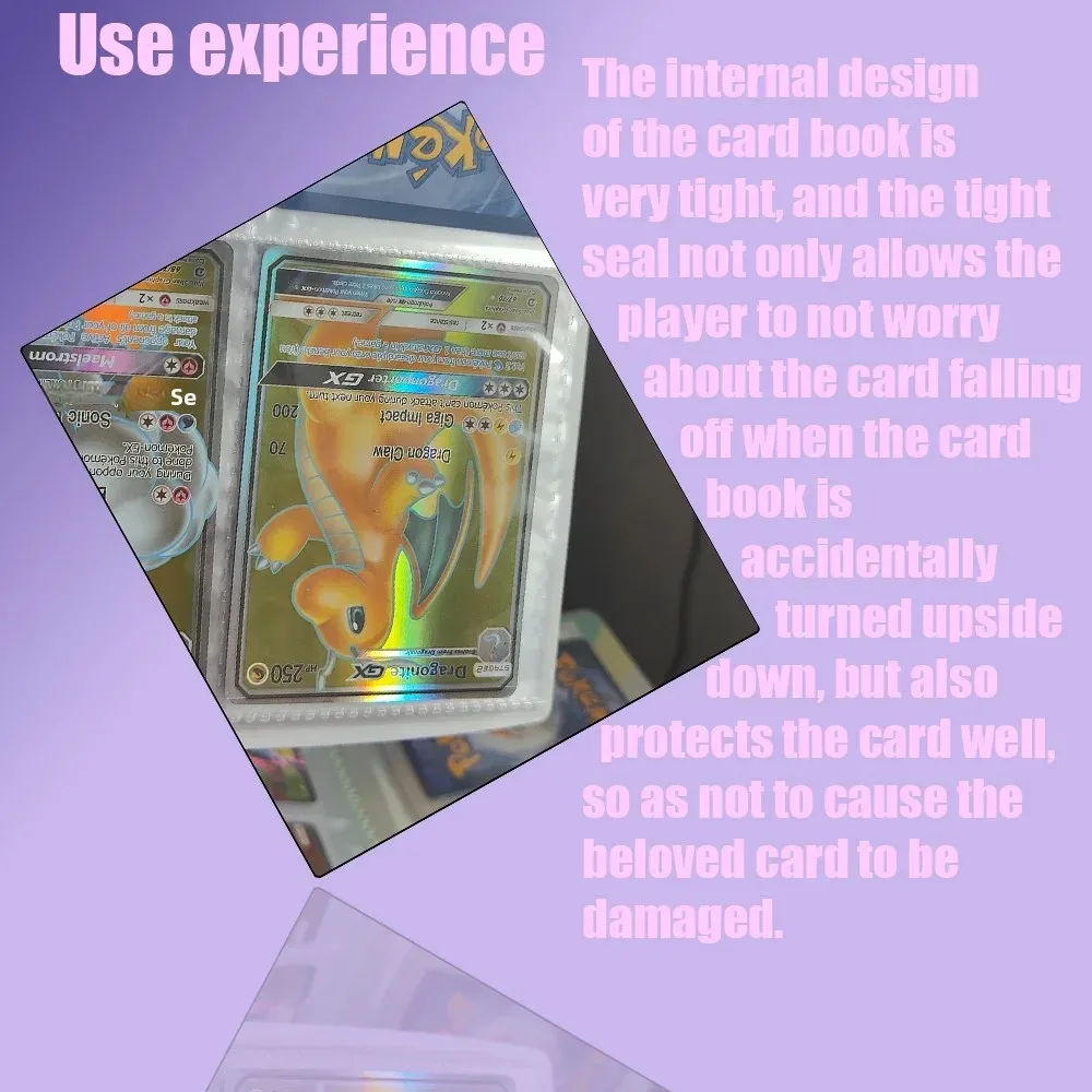 Card Holders Trading Card Binder Card Album Anime Cards Anime Trading Cards Collectible Cards Charizard Holder Binder Collections Folder Anime Card Protector Notebook Pokemones Album 240Pcs Card Book