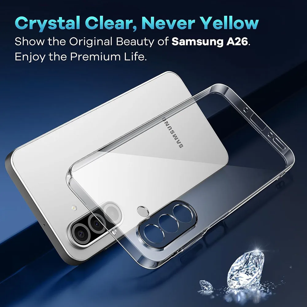 Shockproof Transparent Silicone Case - Ultra Thin Clear TPU Cover