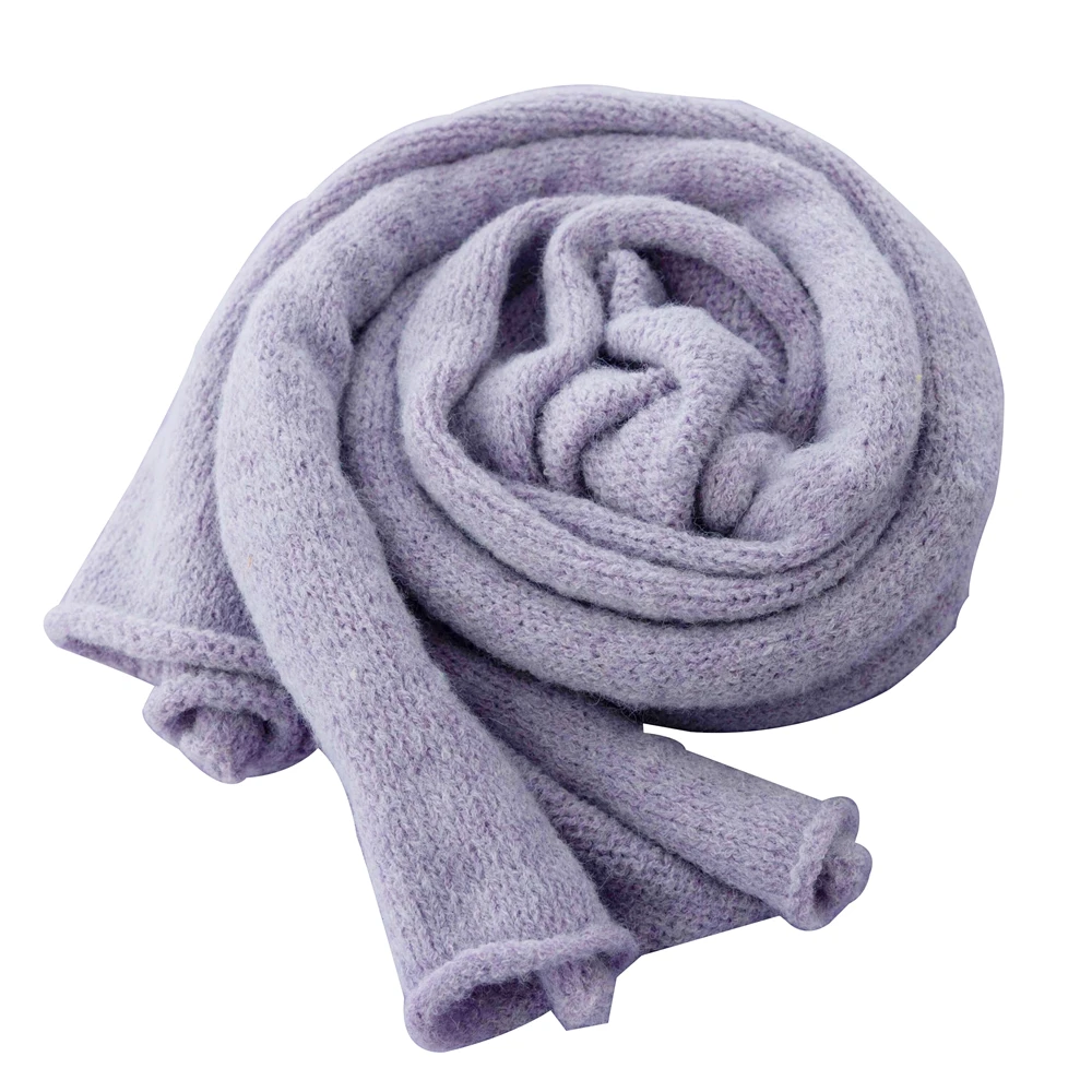 Knitting Newborn Stretch Wrap for Studio Photo Neutral Baby Photo Prop Swaddle Wrap Posing Fabric 5
