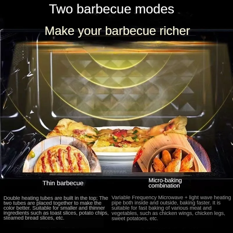 20L Microwave Oven Dual Mode Grill Self-setting program Intelligent Sterilization Child lock Home Inverter Microwave Oven 4