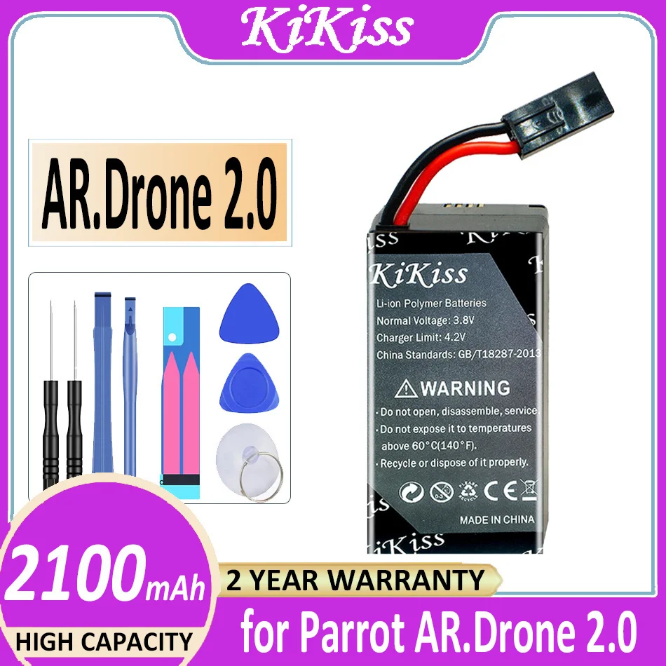 Batteria 2100Mah Per Parrot Ar.Drone 2.0 Quadcopter Lungo Tempo Di Volo Bateria