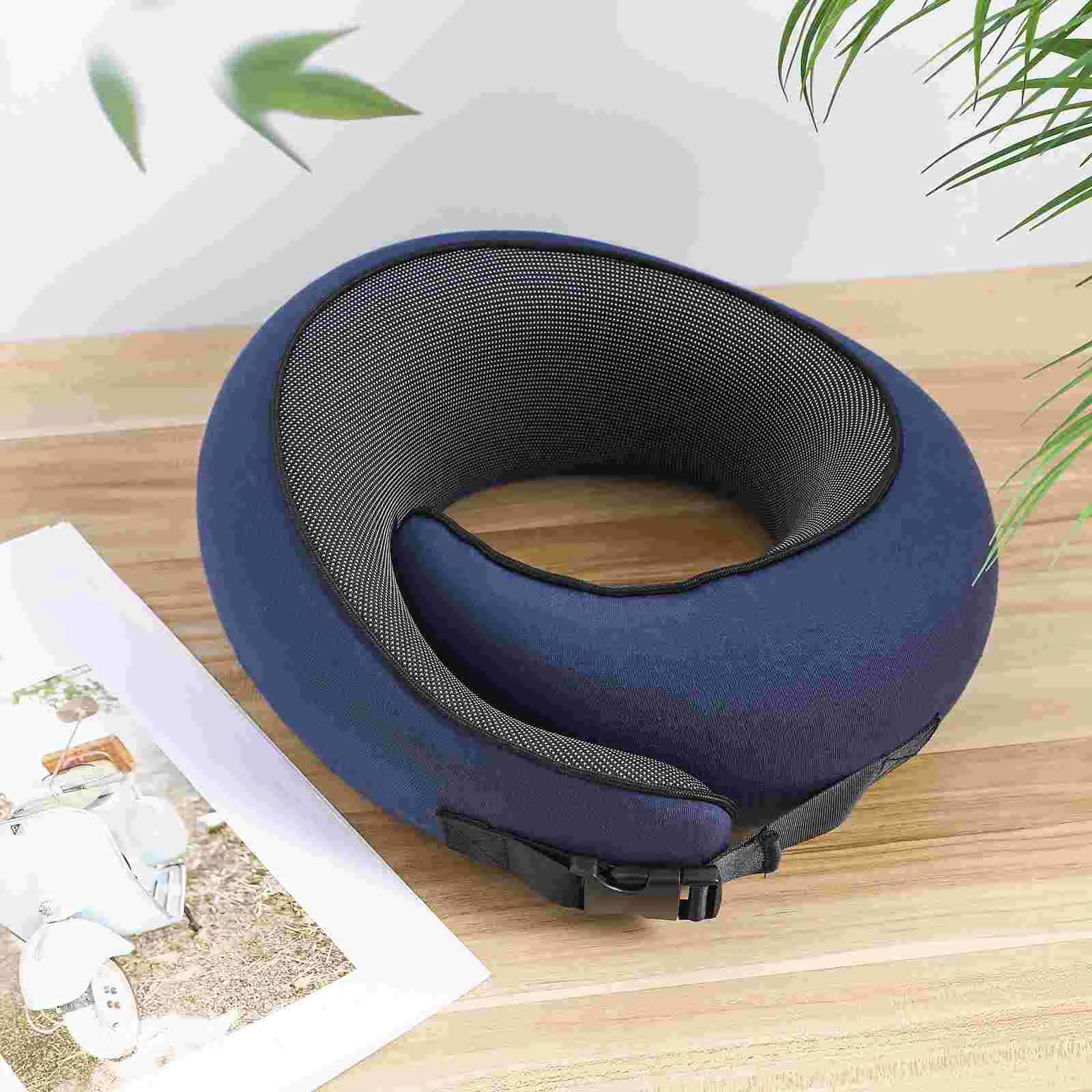 U Shaped Travel Pillow Memory Foam Neck Pillow Adjustable Straps For Airplane Car Pillow Comfort Support Pillows Rest Headrest 5