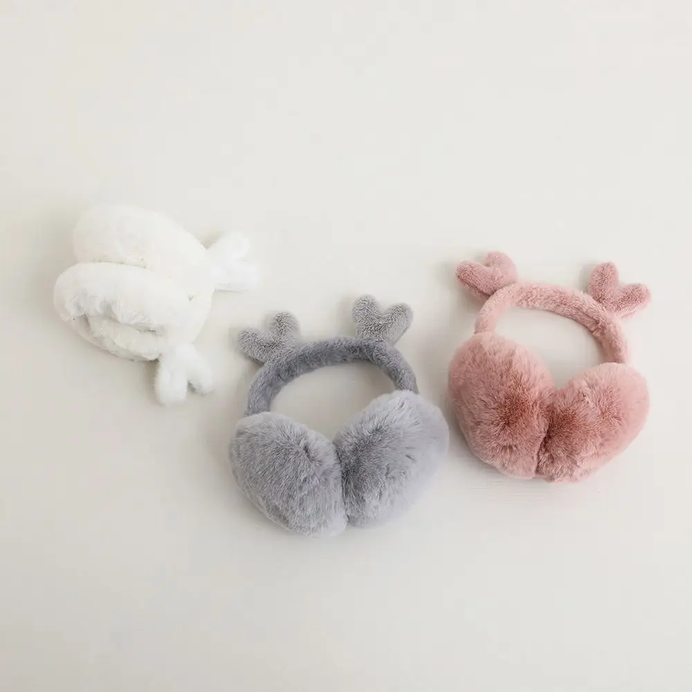

Thick Women Earmuff Comfortable Cat Ear Soft Cute Earflap Solid Color Plush Kids Ear Cover Outdoor