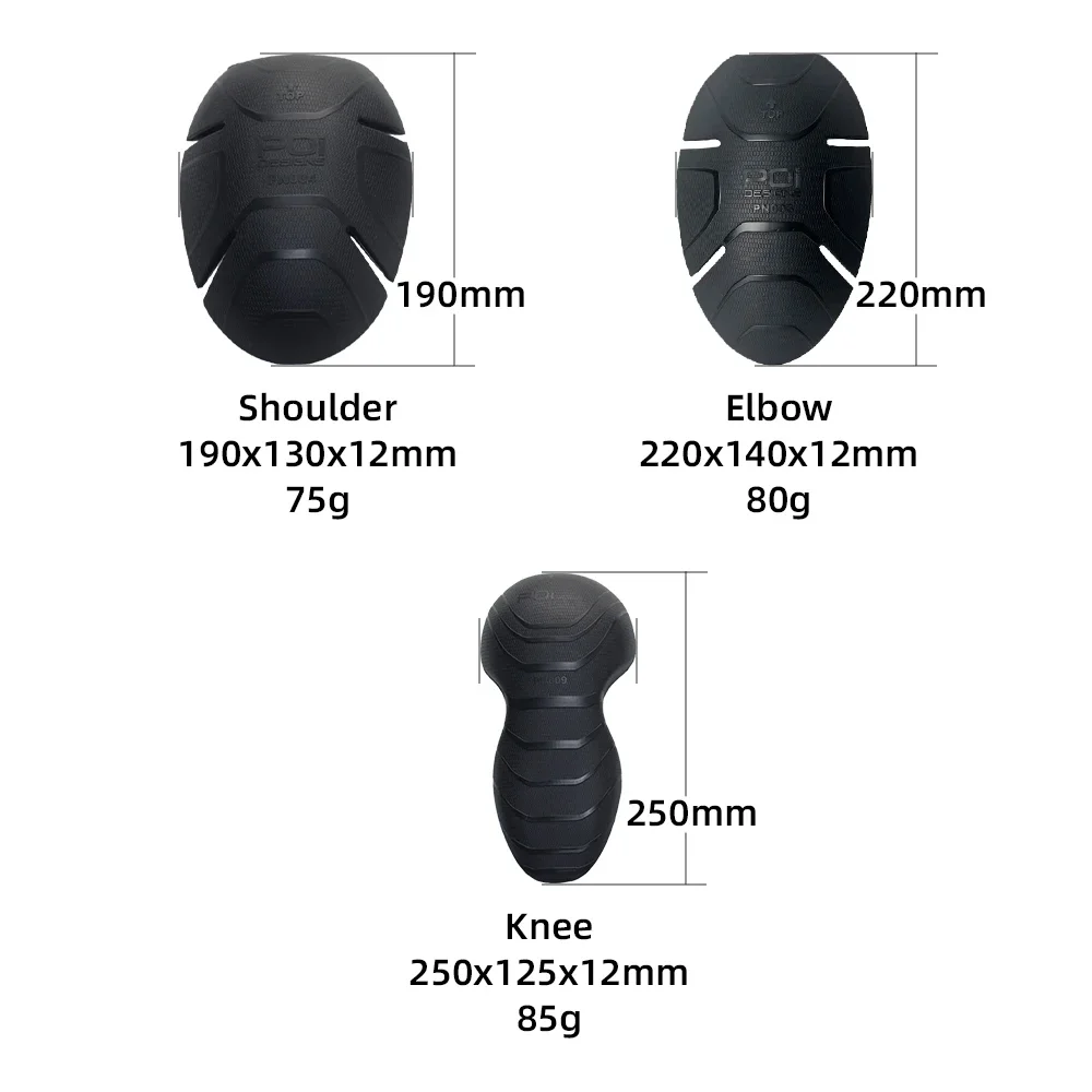 Motorcycle Protector CE Level 2 Back Elbow Knee Shoulder Protector Jacket Insert Gear Armor Motocross Racing Pad