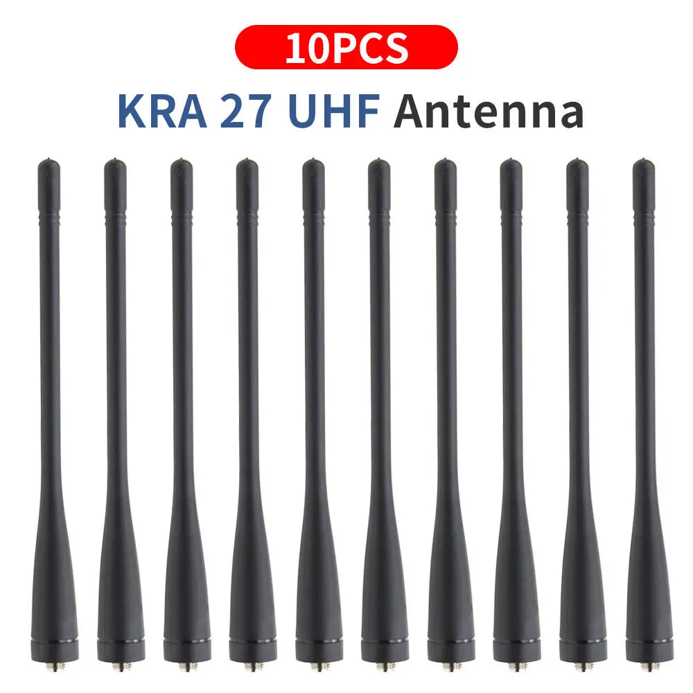 Antenna 10X Kra-27 Uhf 400-470Mhz Per Accessori Radio Kenwood Tk3207G Tk3160 Tk3170 Tk2107 Accessori Per Antenne Radio