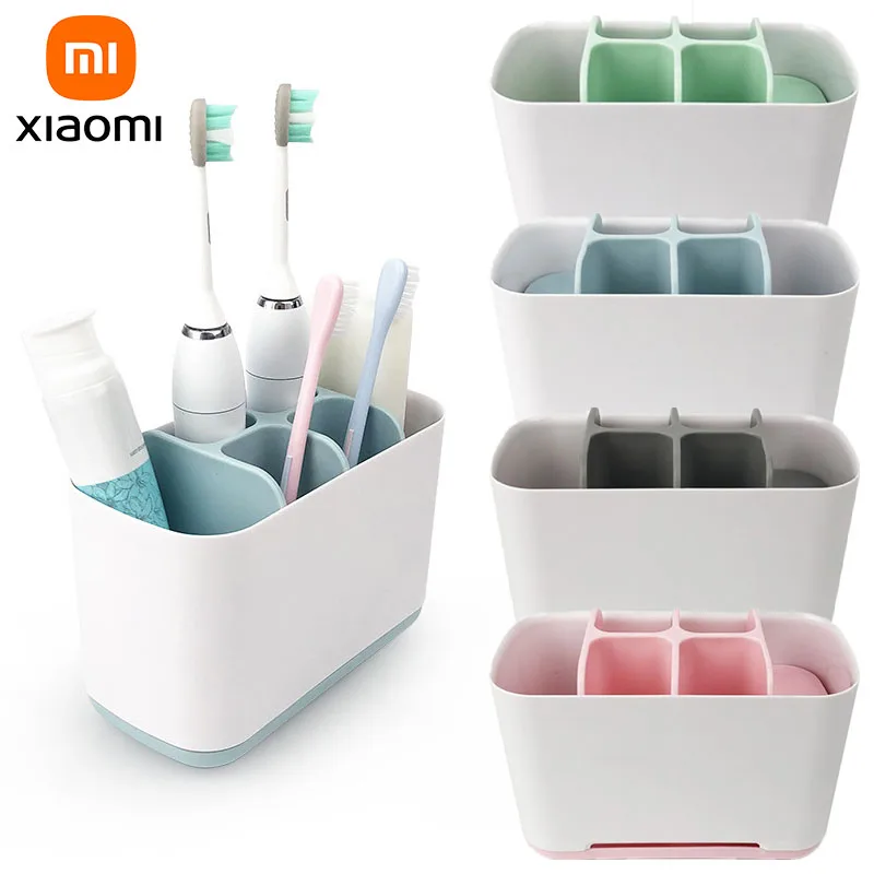 

Держатель для зубной щетки Xiaomi, держатель для зубной пасты, футляр для электрической зубной щетки для бритья и макияжа, подставка-органайзер, аксессуары для ванной комнаты
