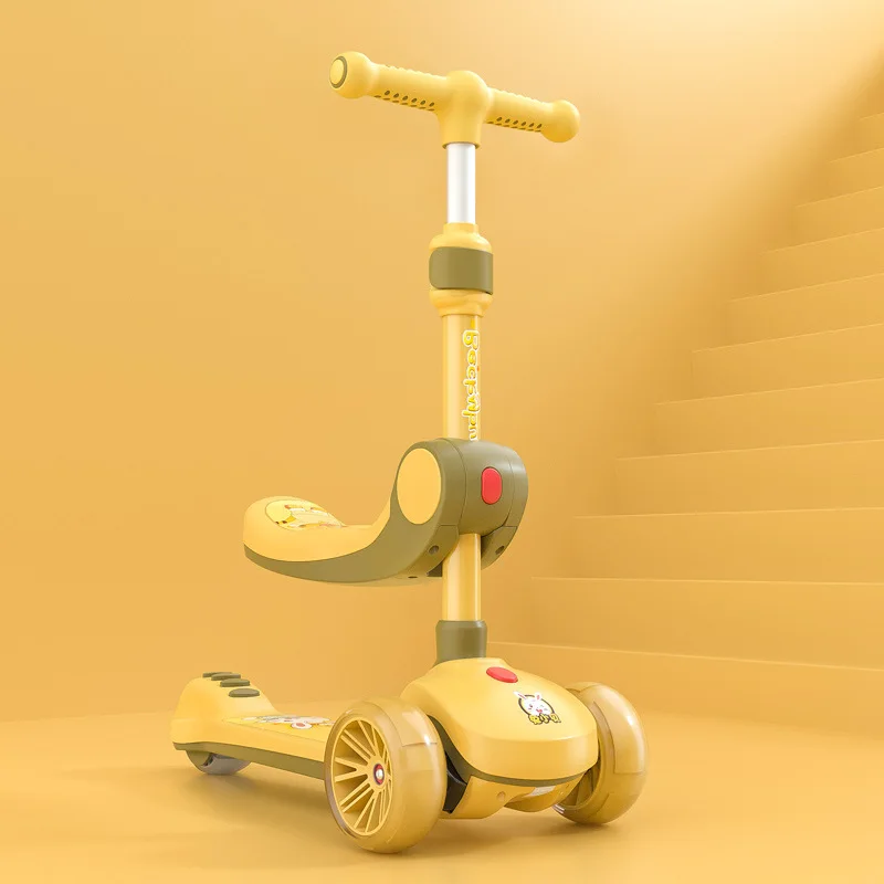 Lazychild Threeinone Children's Scooter Flash Children's Three