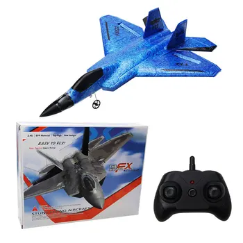 F22 aircraft Remote control fighter aircraft with lights Electric foam drone flying glider model toy suitable for children 1