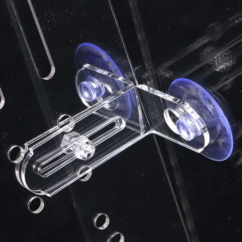 5 Pieces Aquarium Divider Clips with Suction Cups Transparent Acrylic Fish for Tank Separating Plate Holder Easy to Inst aquarium clip holders aquarium divider board