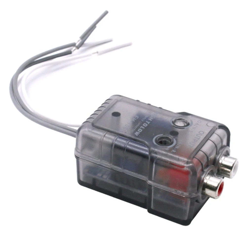 

Audio Converter High Level Speaker Signal To Low Level RCA Adapter Audio Converter For Hosts Without Low Frequency (RCA) Output