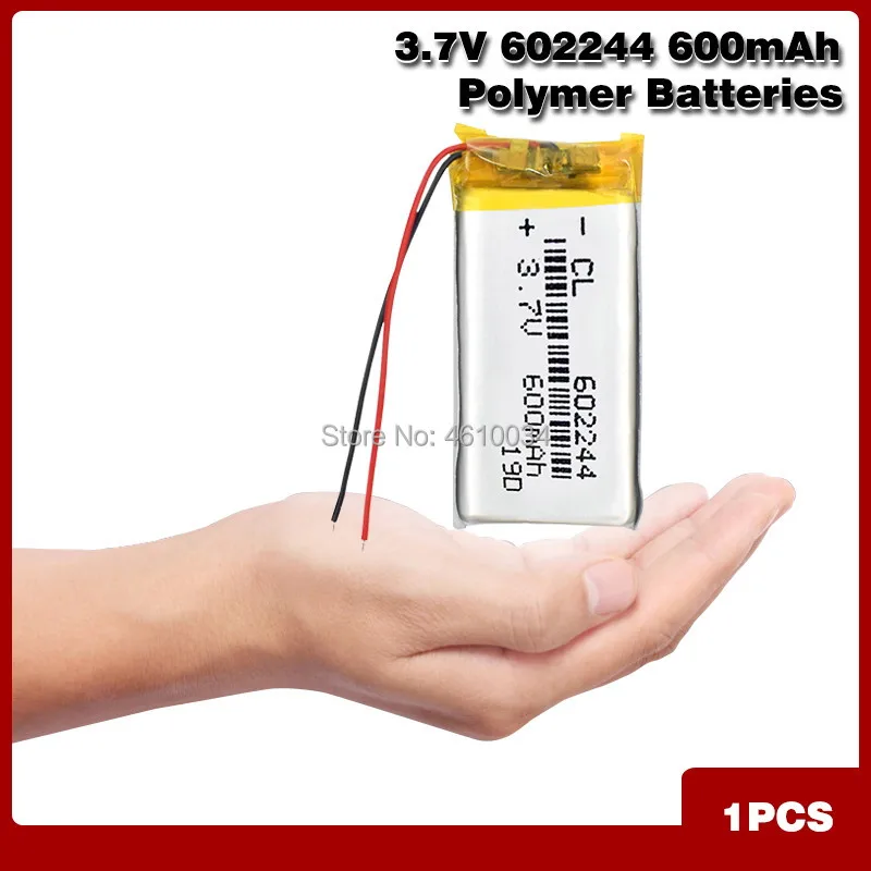 3.7V 600Mah Batteria Ricaricabile Ai Polimeri Di Litio 602244 Batterie Agli Ioni Di Litio Per Psp Dvd Mid Pda Gps Recorder Selfie Sticks