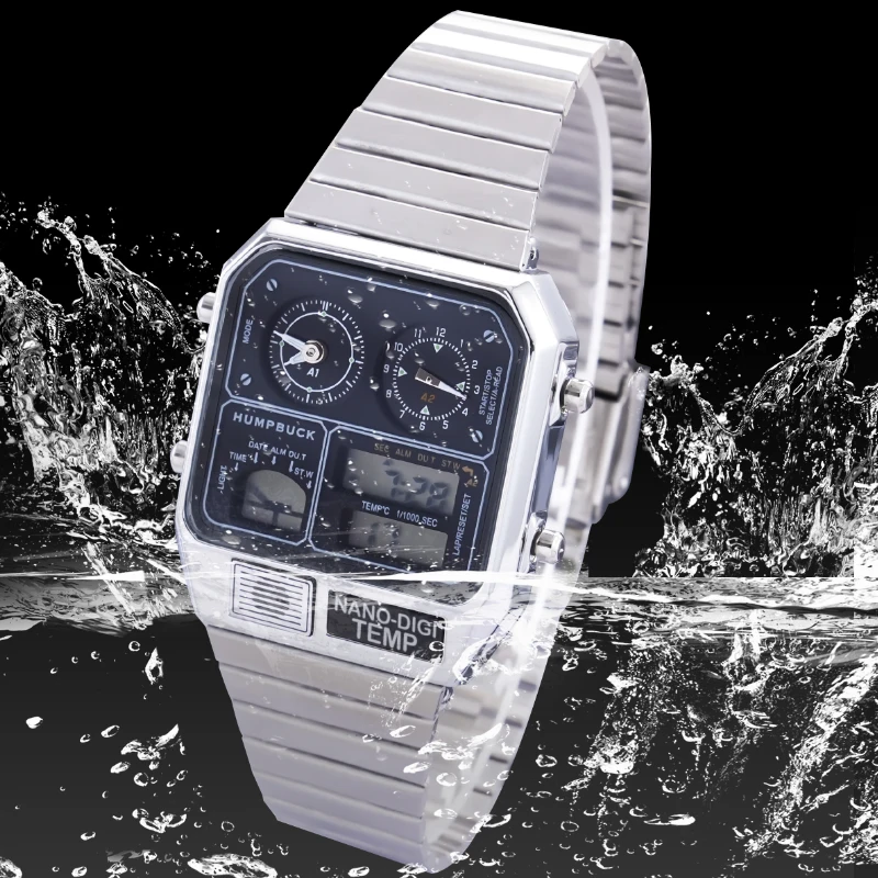 LED Electronic Multi Function Man Digital Watch  Quartz Watch mens Luxury Watches For Men
