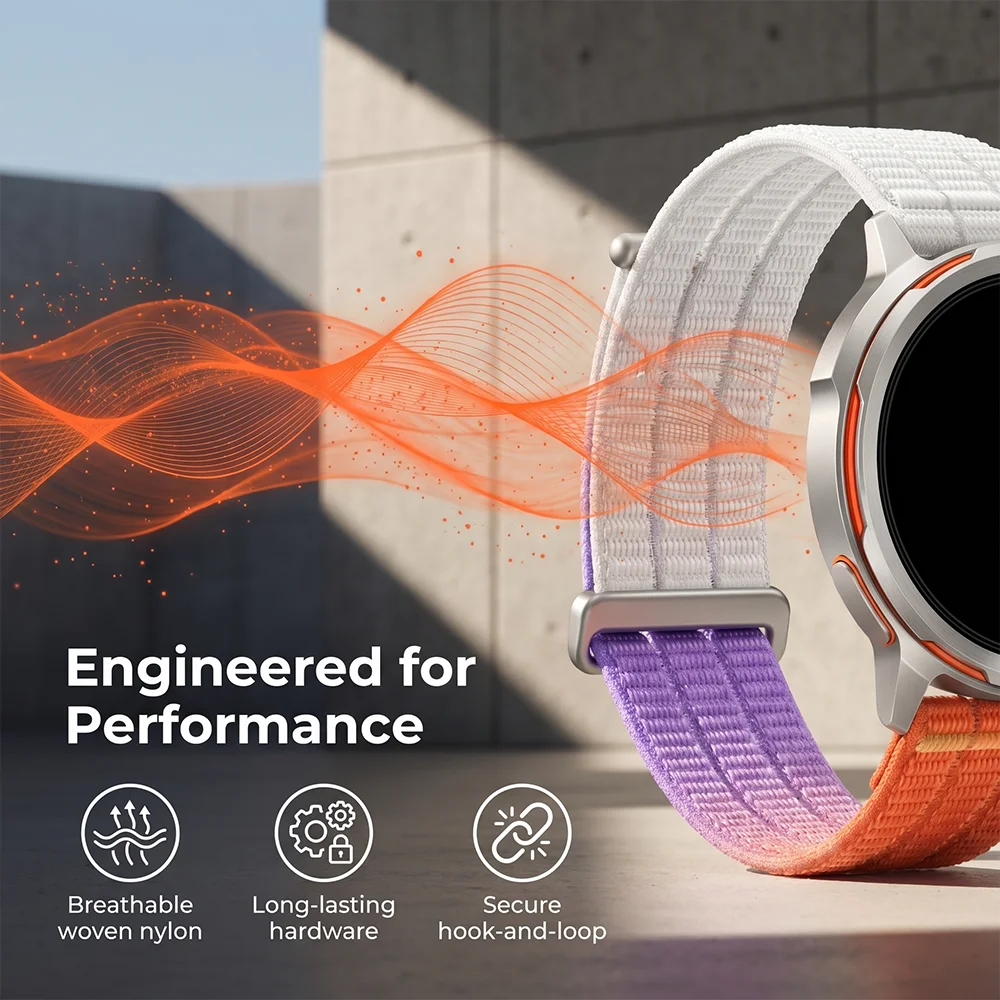 Breathable Nylon Sport Band Replacement Wristband
