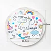 Kids Cartoon Printed Swimming Cap Elastic Silicone Water Sport Ear Hair Protect Pool Bathing Hats Boys Girls 2