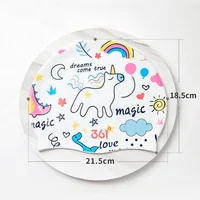 Kids Cartoon Printed Swimming Cap Elastic Silicone Water Sport Ear Hair Protect Pool Bathing Hats Boys Girls 2