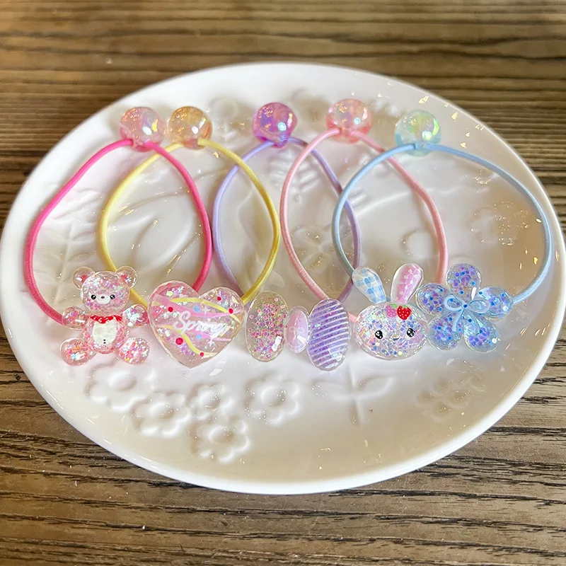 Pieces Luminous Bubble Princess Elastic Hair Bands for Kids Girls