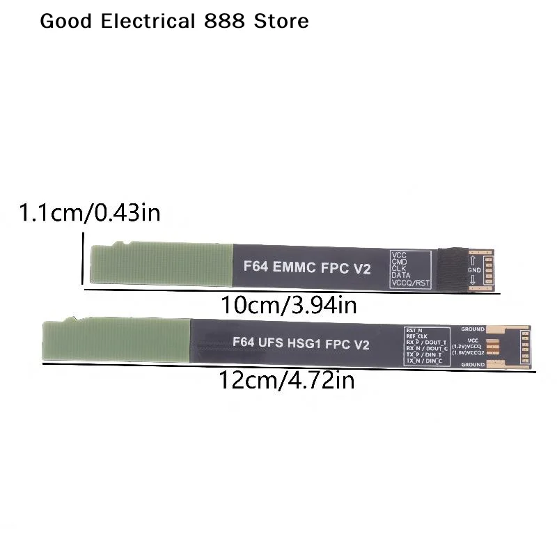 【GE】2개/세트 새로운 고품질 F64 UFS HSG1 FPC V2 F64 EMMC FPC V2 2in1 FELEX 케이블 세트 F64 Boxr F64 Box용