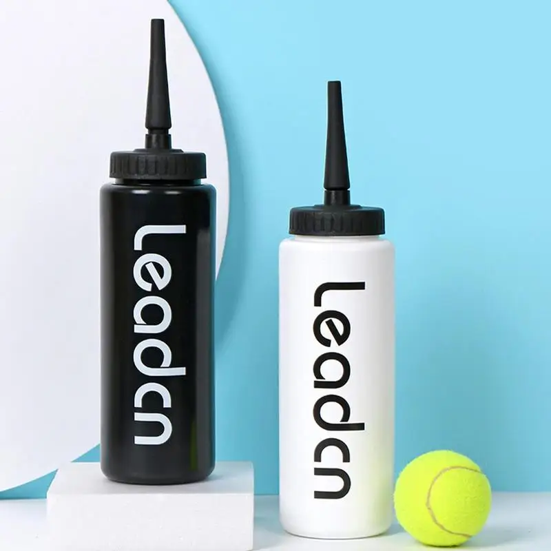 1Pc 1000ML 5 Colors Sports Water Bottle with Long Straw Leak-proof Bottles Ice Hockey Football Lacrosse Bottles Sports Accessory