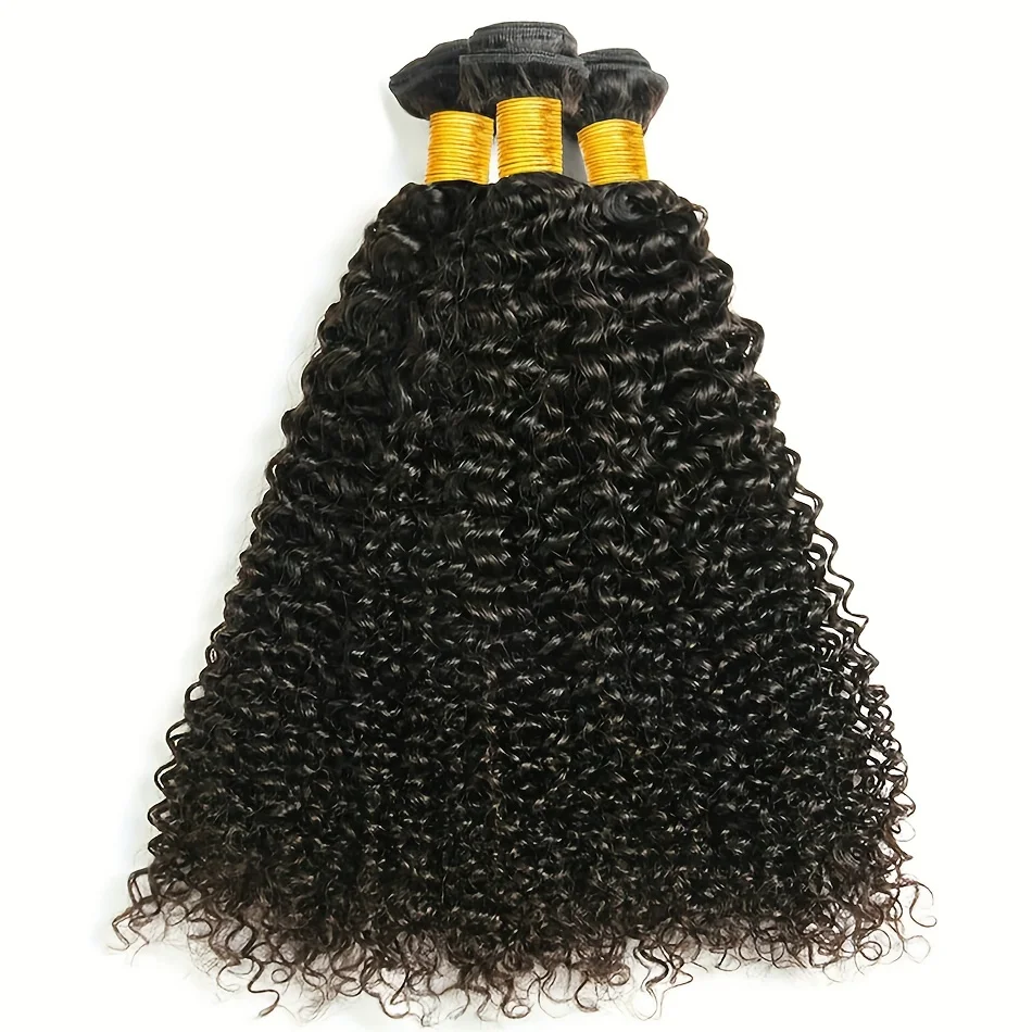 

8-30" Indian Kinky Curly Bundles Hair Natural Black Bundle Hair Extension 100% Natural Remy Human Hair Can Buy 1/3/4 Bundles