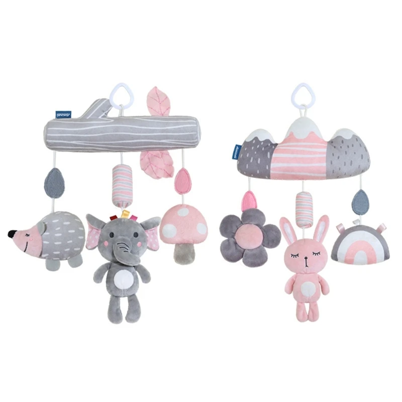 

Baby Hanging Rattle Elephant/ Rabbit Shape Grab Ability Training Toy Crib Toy