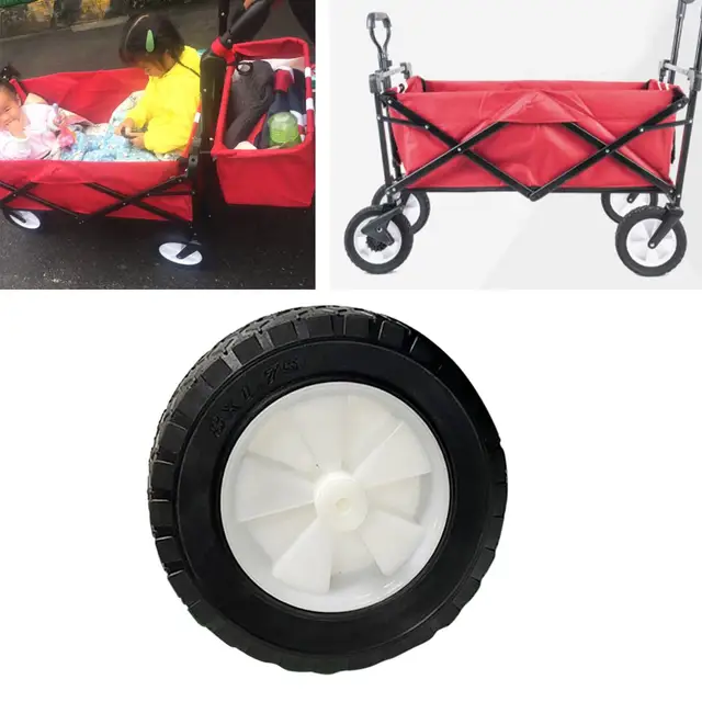 8 Hüvelykes Cserekerék A Kocsi Pázsit Kézi Teherautó Magas Minősítő Fűnyíró - Image 5