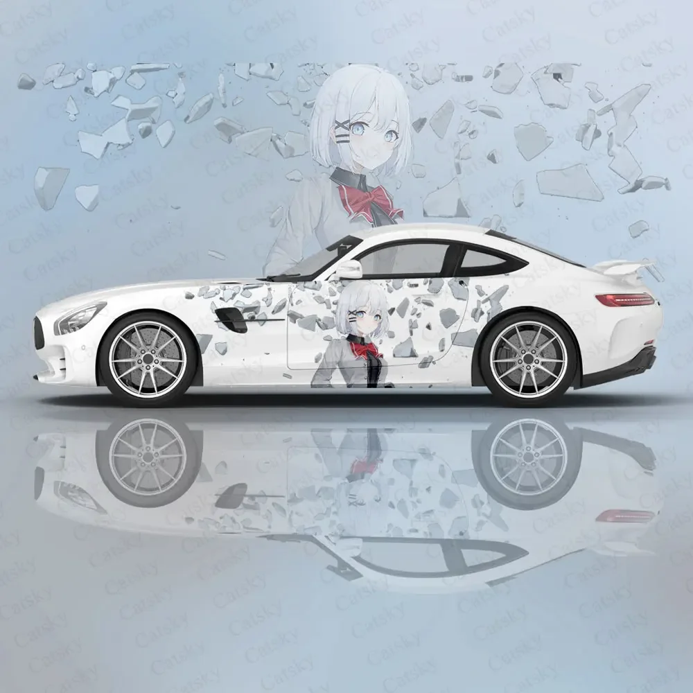 

Tantei wa Mou Shindeiru animal Car Decal Protective Film Vinyl Itacar Racing Side Graphics Wrap Spray Paint auto Stickers
