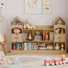 Castle Shape Children's Bookshelf,Kids Toy StorageOrganizer Kids Bookcase Display CaseMultifunctional Storage Cabinet Bookshelf 1