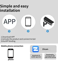Caméra de sécurité domestique à double objectif 4MP, caméra de surveillance extérieure WiFi 2,4 GHz avec 355 °   Caméra Pan-Tilt, vision nocturne couleur, détection de mouvement, audio bidirectionnel, étanche IPX5, pour jardin/bureau/ferme 8