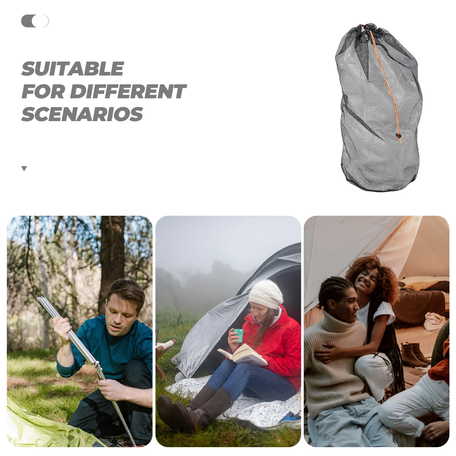 Outdoor Camping Sleeping Bag Storage Sack Travel Stuff Sacks Cabinetry Stuff Sack Drawstring Backpacking multiuse Storage tools