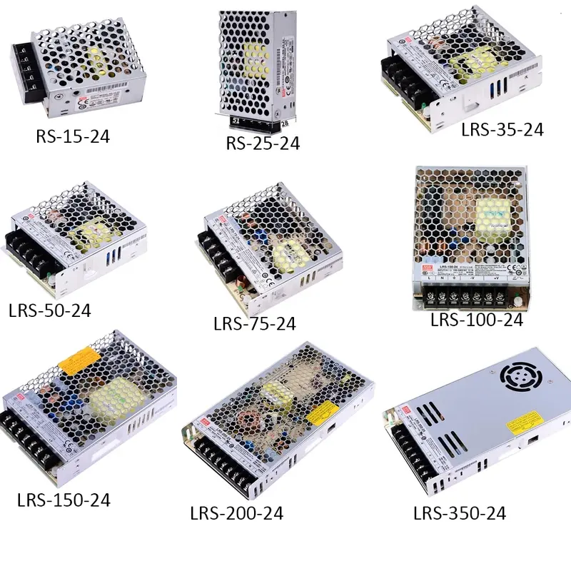Mean Well RS-15 RS-25 LRS-35 50 75 100 150 200 350 450 600W 5V 12V 15V 24V 36V 48V Single Output Switching Power Supply LRS-350W - Image 2