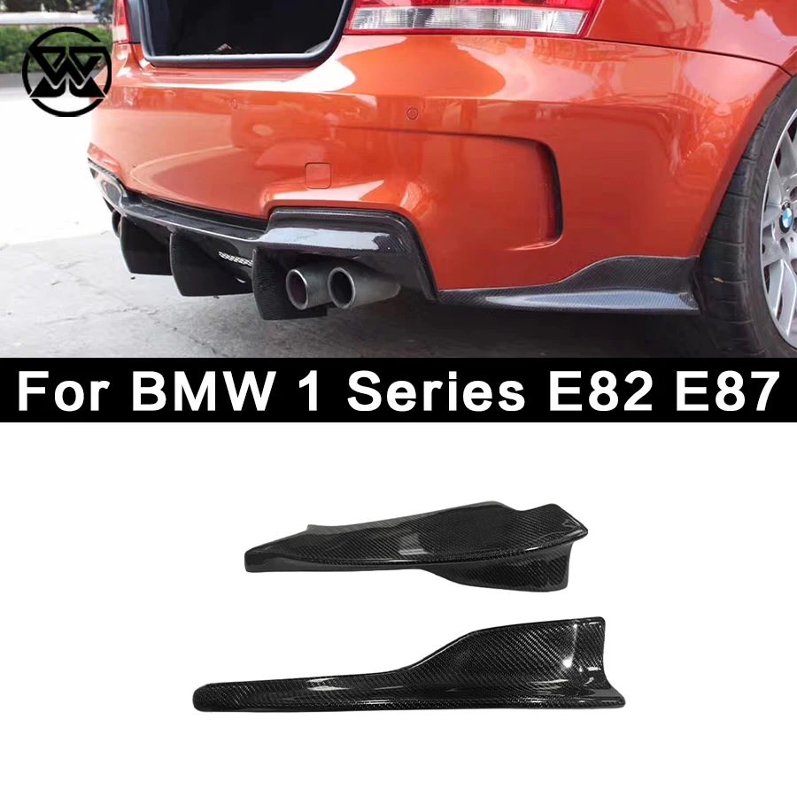 

Car Rear Bumper Lip Wrap Corner Spoiler For BMW 1 Series E82 E87 Carbon Fiber Rear Lip Wrap Corner Splitter
