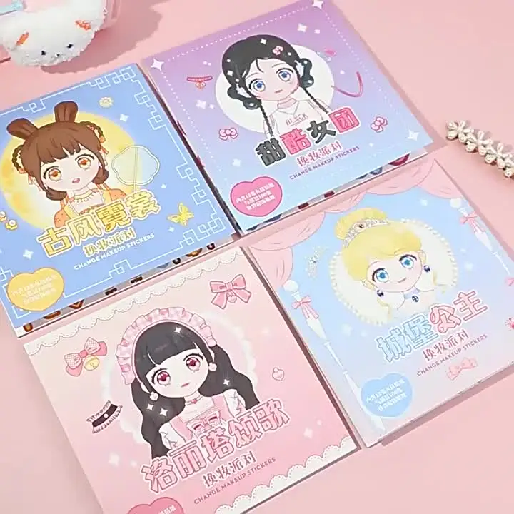 Lolileo 18 Autocollants Princesses à Faire Soi-Même – Kit Créatif Mashup Visage Pour Enfants Filles