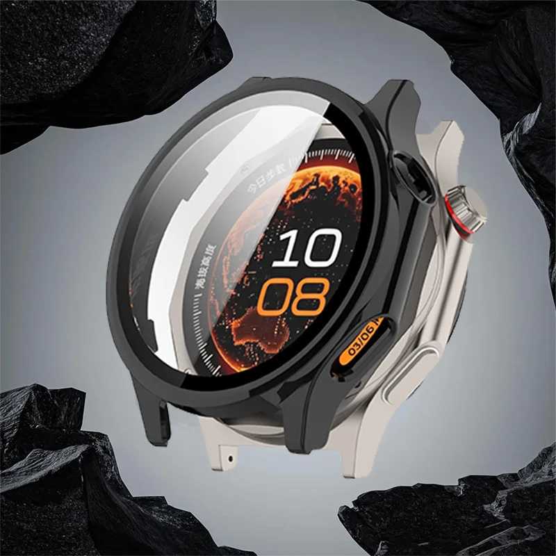 Premium Tempered Glass + PC Protective Watch Case - Anti-Scratch Screen Protector Bumper