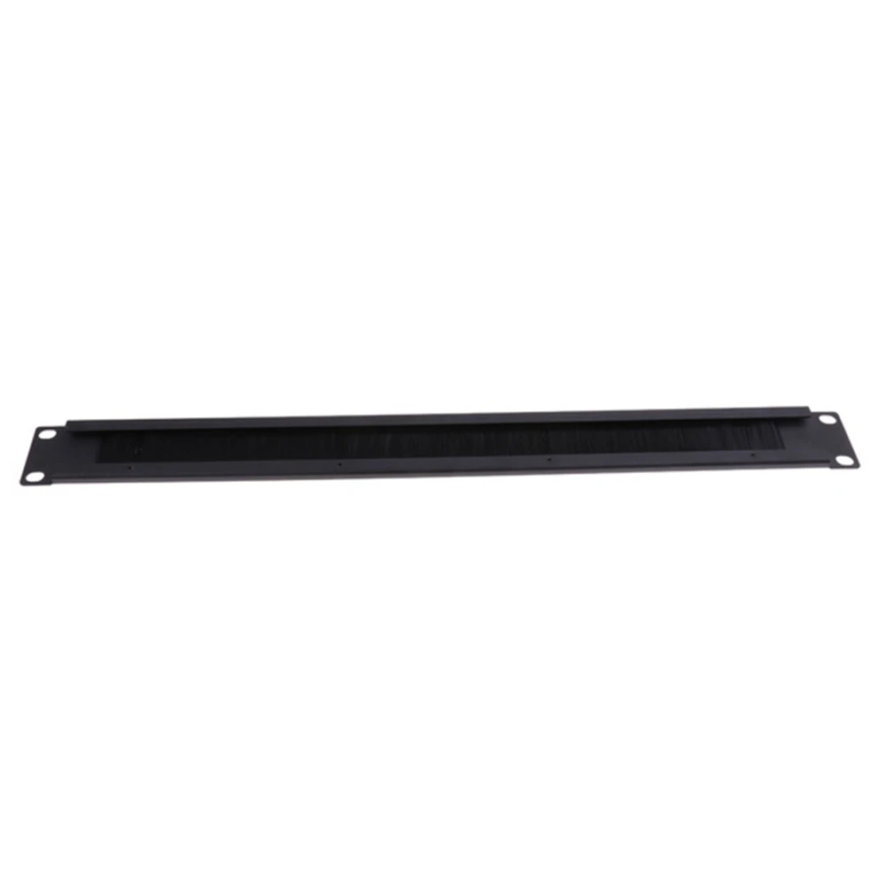 1U 19Inch RACK MOUNT Blanking Plate Rack Mounting Blank Network Brush Panel Server Cabinet Cable Management 1Pcs