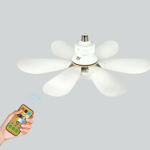 2-in-1 Modern Ceiling Fan with Light, 30W Cooler Lamp Detachable Fan Leaf with Remote Control 3000K-6500K AC85V-265V