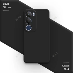 Premium Silicone Case with Lens Protection - Soft Back Cover for VIVO Y19S (Classic Black)