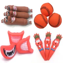 Dog Toys Rubber Balls Toy Dog Pet Fun Spikey Ball Biting Chewing Dogs Toys Rubber Plastic Fun Cute Playing Sounding Toy