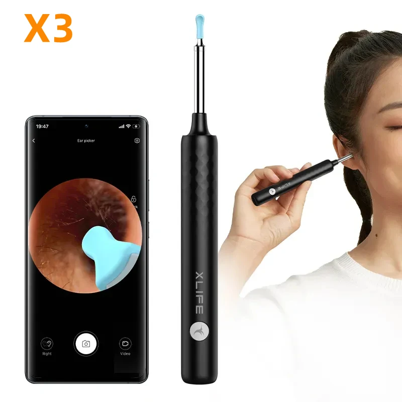 Xlife Smart Visual Ear Sticks X3 Otoscope 300W Endoscope Wax Removal