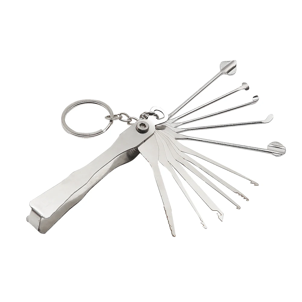 

11 pcs Folding AB Kaba Broken Key Extractor Set Tool For lock Cylinder Repair Professional Locksmith Supplies Hardware Tools