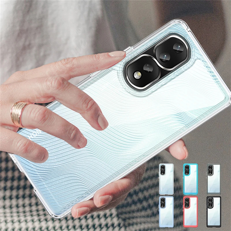 Per Honor 80 Pro Custodia Cover Honor 80 Pro 5G Capas Paraurti Antiurto Colore Trasparente Trasparente Per Fundas Honor 50 70 80 Pro Cover