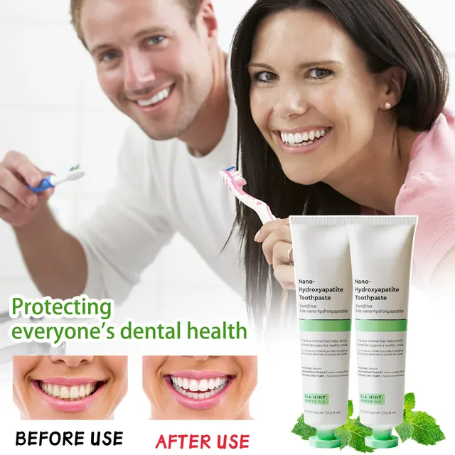 Fluoride Free Toothpaste Nano Hydroxyapatite, Stocking Stuffers Remineralizing, Whitening - Dentist Recommended for Adult, Kids 2