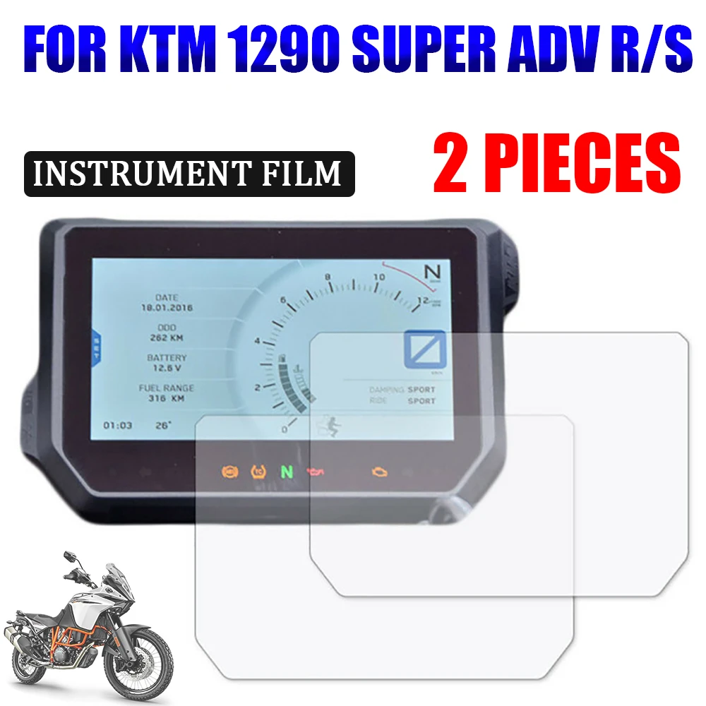 

For KTM 1290 Super Adventure R S ADV 1290ADV Motorcycle Accessories Cluster Scratch Protection Film Screen Protector Instrument
