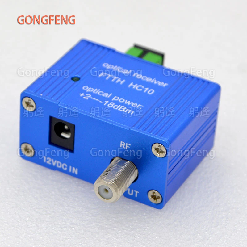 New GEPON  FTTH CATV mini Optical Receiver,Digital TV indoor Optical Receiver inch F Head With European Standard Power Supply