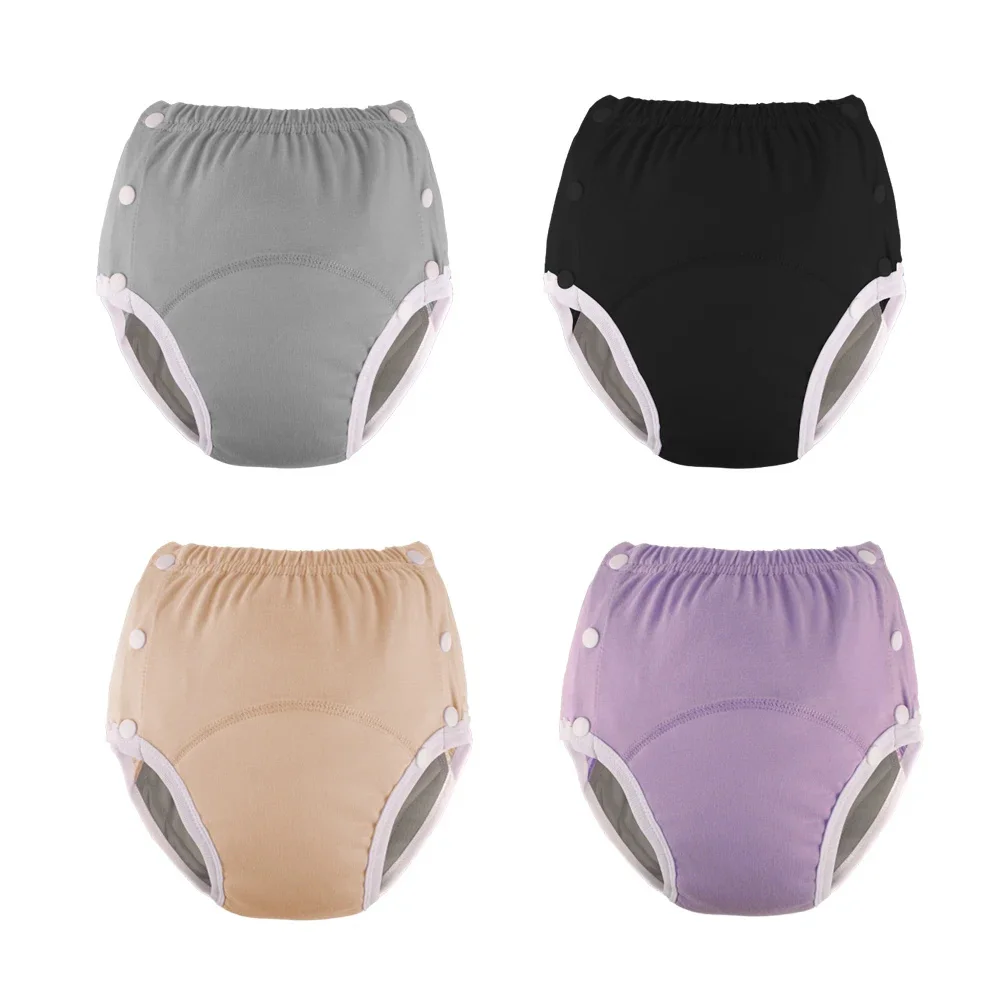 BIAI 1pc Cotton Adult Cloth Diapers Reusable Incontinence in Adult Cloth Nappies Washable Diaper Pants for Adults Teenage Gift