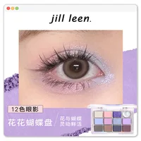JILL LEEN 12-color Eyeshadow Palette Pearl Matte Does Not Easily Stain Eye Makeup 2