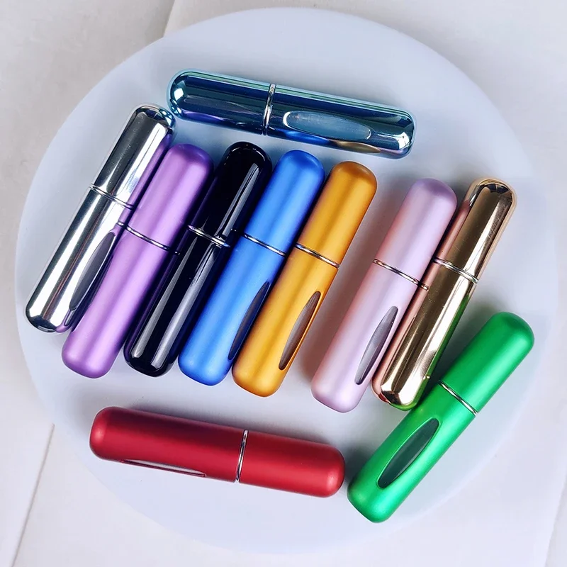 10PCS 5ml Refill Perfume Bottle Portable Refillable Aluminum Atomizer For Travel