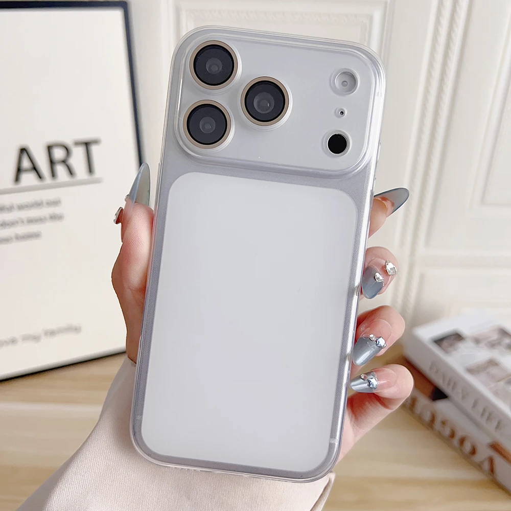 ตัวเลือกสินค้า เคสซิลิโคนนิ่มบางเฉียบ ปกป้องกล้อง iPhone 17 Air 16 Pro Max สีส้มด้านลูกกวาด
