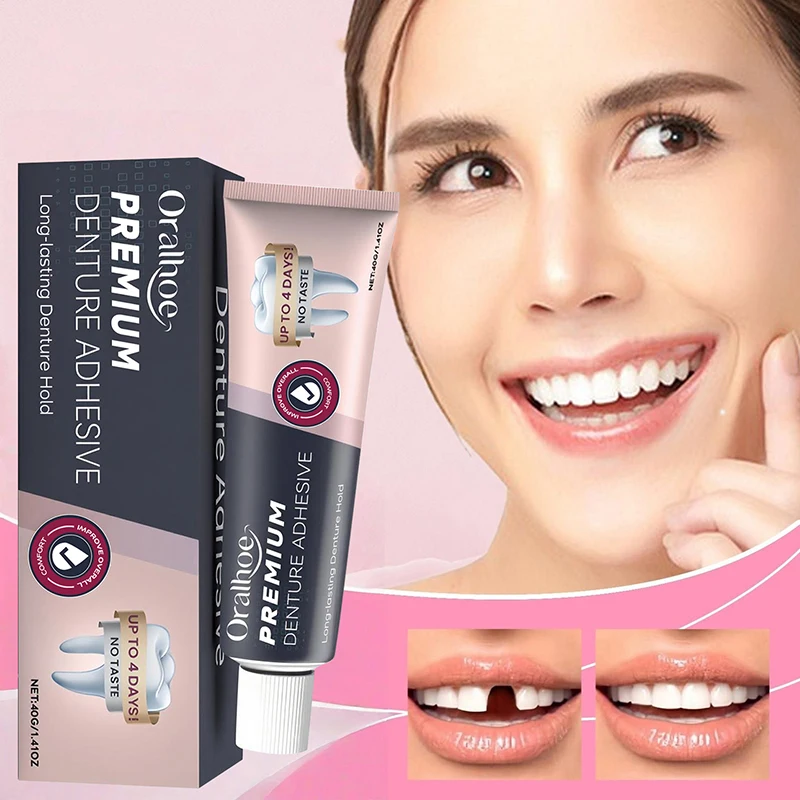 Dental Fixation Adhesive Durable Secure Comfortable Fit Formula Improved Fit Professional Denture Care Thermoplastic Adhesive - 2