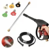 3000PSI Electric Cordless High Pressure Cleaner Spray Gun Wand Lance Nozzle Tips Hose Kit Cleaning Machine 3
