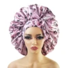 Women Satin Solid Sleeping Hat Night Sleep Cap for Women Shower Caps Waterproof Solid Sleeping Hair Bonnets Adjustable Cap 3